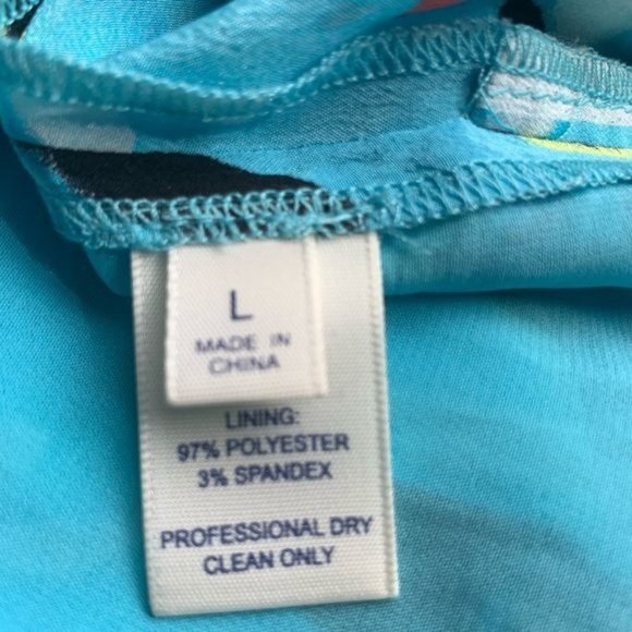 Rebecca Minkoff Shirt Dress 100% Silk Mojabe Blue Shift Lace-Up Scoop Neck Sz L - Picture 3 of 8